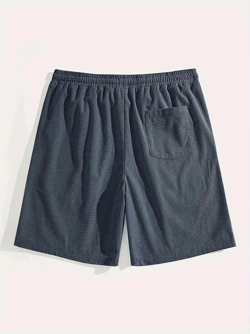 FABRIPPLE Men’s Dark Grey Slim Fit Shorts for Summer - Image 2